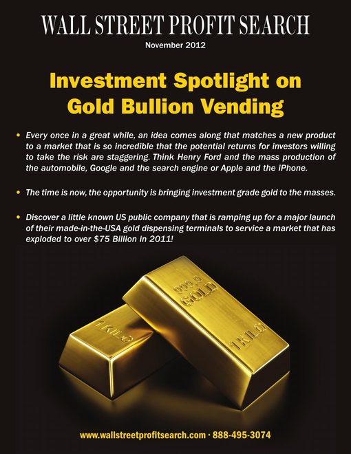 Wall Street Profit Search — Gold ATM Report